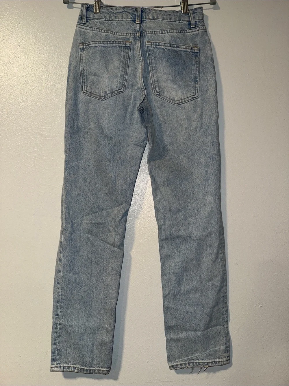 Zara Light Blue Straight Leg Jeans